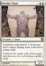 9th Edition Marble Titan x1 Moderate Play, English Magic Mtg M:tG