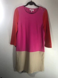 Abito Juicy Couture rosa colorblock colore a blocchi rosa con accenti a scatto taglia grande - Foto 1 di 6