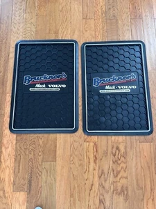 Mack , Volvo Truck Rubber Floor Mats Logo Set of 2 - Picture 1 of 4