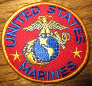 United States Marines Us Uniform Patch Eagle With Globe Red - Imagen 1 de 1