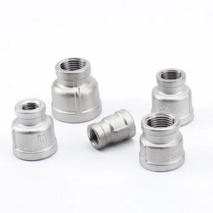 BSP Stainless Reducing Bushes Stainless Steel Pipe Fittings Female Connector - Picture 1 of 23