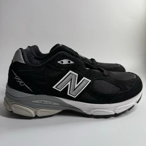 New Balance Men’s 4D MADE in USA 990v3 Black/Silver Casual Sneakers M990BS3 NEW - Picture 1 of 11