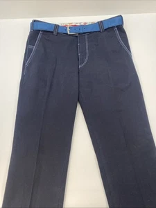 Meyer New York Mens Chinos Straight Trousers W34 L32 with Belt K12 - Picture 1 of 13