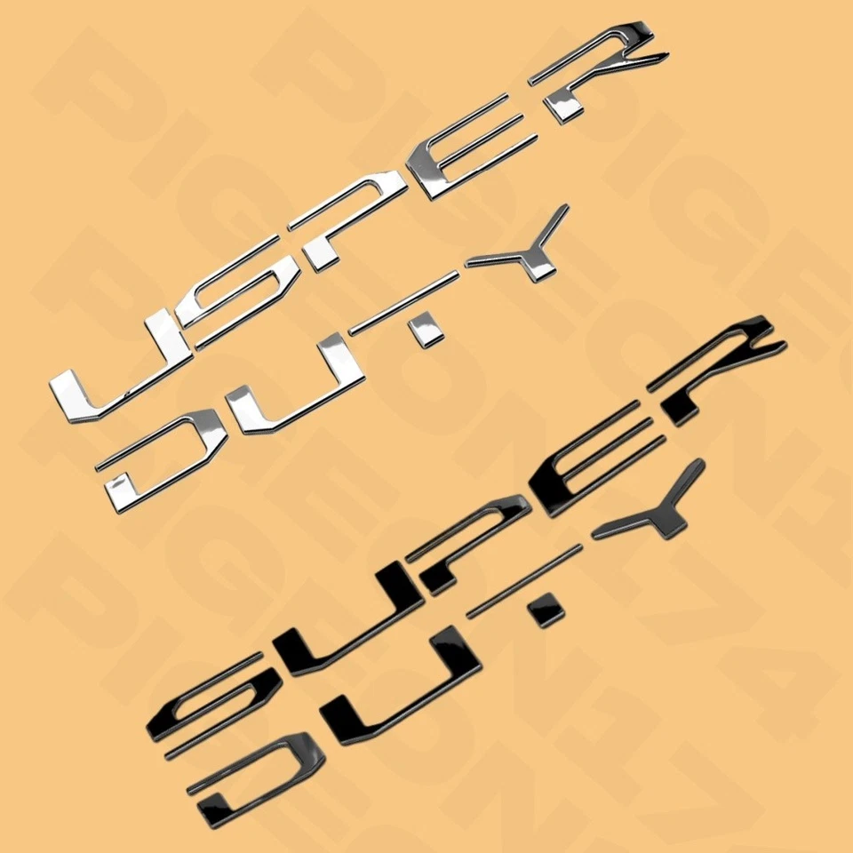 For 2017-2019 Super-Duty F-250 F-350 Tailgate Inserts Letters Emblem Stickers Foto 1 de 1