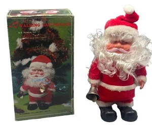 statuina babbo natale giocattolo musicale solo musica vintage passeggio rosso LEGGI - Foto 1 di 10