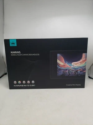 HUION Kamvas Pro 13 2.5K Computer Drawing Tablet w/ Pen Stylus - TESTED - READ - Image 1 of 4