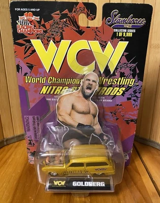 Новый из старых запасов 1999 Racing Champions WCW Nitro Streetrods Goldberg литой автомобиль, No1 из 9999 - Изображение 1 из 4