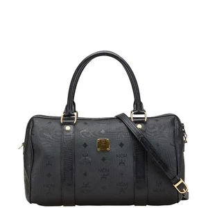 MCM Visetos Monogram Mini Boston Bag Schultertasche 2WAY Damen 【Gebraucht】 - Bild 1 von 14