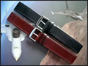 20 Open End Flieger Militar watchband wire lug IW SUISSE 10-12-14-16-18-19-22-24 - Picture 1 of 10