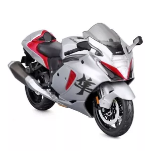 Suzuki Hayabusa 2022 Motorcycle Model (1:12) High Level of Detail Color Grey - Picture 1 of 6