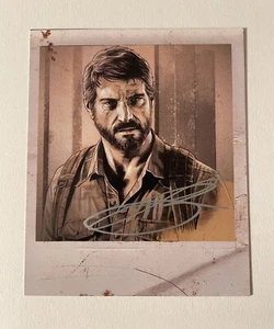 Troy Baker Signed 4.25x5 Last of Us Ruiz Burgos Print Joel Polaroid Auto JSA COA - Picture 1 of 3