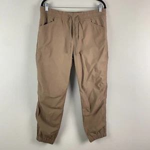 Eddie Bauer Travex Jogger Pants Womens 12 Brown Pull On Elastic Waist - Picture 1 of 10