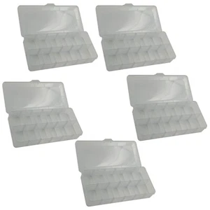 5 Pack Utility Component Storage Box with 20 Removable Dividers - Picture 1 of 6