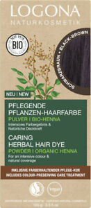 LOGONA Pflegende Pflanzen-Haarfarbe Pulver Kaffeebraun 100g - Naturkosmetik