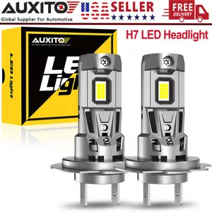 AUXITO M5S H7 LED Headlight High/Low Beam Bulbs 200W 550000LM Bright White 6500K - Foto 1 di 28