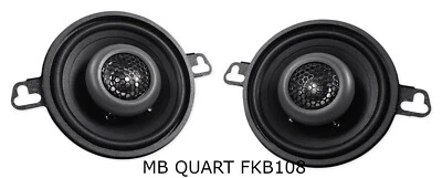MB Quart 3.5 inch 2-way coaxial speakers Car Audio FKB108 3.5"140 Watt, one Pair - Image 1 of 4
