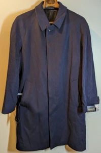 Trussini Herren Mantel dunkelblau 46R Loro Piana superfeine Wolle - Bild 1 von 12