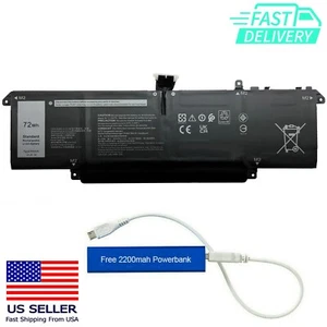 P83V9 REPLACEMENT BATTERY FOR DELL PRECISION 5470 5480 15.4V 72WH YXP8T CDTT2 - Picture 1 of 1