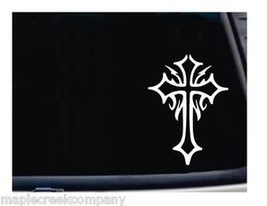 Gothic Cross Decal Sticker ~ Choose your Color ~ No Background - Picture 1 of 21
