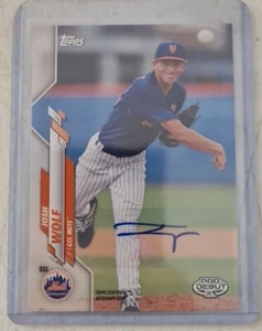 2020 Pro Debut Base Auto #PD-66 Josh Wolf METS - Picture 1 of 2