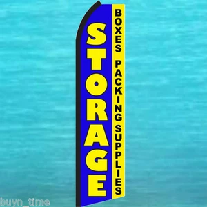 SCATOLE DI IMMAGAZZINAGGIO IMBALLAGGIO FORNITURE SVOLAZZANTE BANDIERA PIUMA Swooper insegna verticale banner - Foto 1 di 5