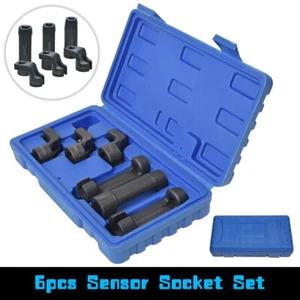 6pc 3/8" Drive Exhaust Gas Temperature EGT DPF Sensor Socket Tool Set 13-14-17mm - Picture 1 of 10