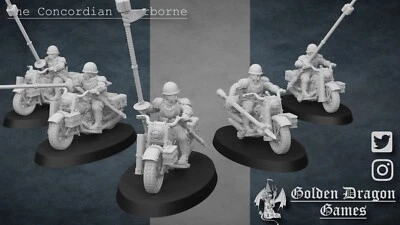 Bike Riders of the Starborne Guard x 5, Rough Ground Division