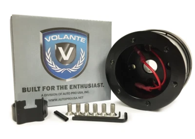 Black 6 Hole Steering Wheel Hub Adapter For 1967 Ford Truck & 1966-1972 Bronco - Image 1 of 2