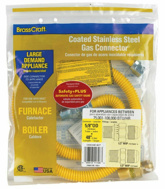 Brasscraft CSSC44R-48 Iron Gas Pipe - Yellow