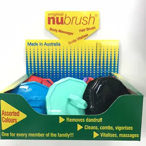 Nu Brush - Box of 12 Assorted Coloured BRAND NEW NUBRUSH Beard or Hair - Picture 1 of 1