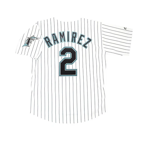 Hanley Ramirez Florida Marlins Home White Jersey w/ Team Patch Men's (S-3XL) Cover