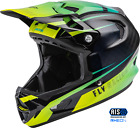 Fly Racing Carbon Black Hi Viz Teal Werx-R Helmet Adult Xsmall