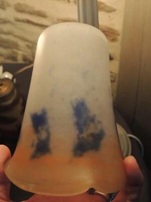 TULIPE EN PÂTE DE VERRE MARMORÉEN FRÈRES MULLER LUNÉVILLE N°1 - Photo 1/4