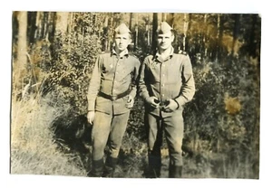 Hübsche junge Männer Soldaten Paar Homosexuell Int Vintage Foto - Bild 1 von 2