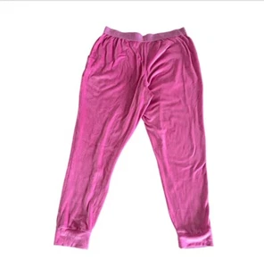 Juicy Couture Velour Fleece Lounge Pajama Pants Pink Comfy Sleepwear Size M - Picture 1 of 3