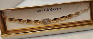 Anne Klein WOMEN'S GOLDTONE  7" BRACELET New  - Picture 1 of 4