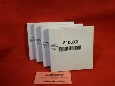 Wiseco REPLACEMENT Rings 4 Cylinder SET  81mm  8100XX RINGS fits K566M81AP B18C - Image 1 of 3