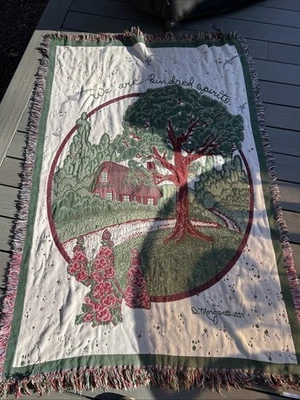D. Morgan 1994 Tapestry Throw We Are Kindred Spirits 72"x48" - Image 1 of 4