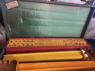 Estate Royal Depth Control Mah Jong Set 164 Tiles 8 Big Jokers Bakelite - Image 1 of 4
