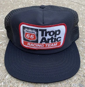 Vintage Snapback Trucker Mütze Cap Patch Mesh Phillips 66 Racing Team K Brand USA - Bild 1 von 9
