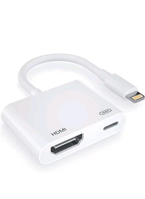 Adaptador AV digital Apple iPhone - HDMI a TV/Proyector/Monitor, video 1080P y Au Foto 1 de 4