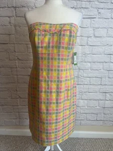 Lilly Pulitzer Damen neu mit Etikett trägerloses BIBI mehrfarbiges Kleid Größe 10 - Bild 1 von 11