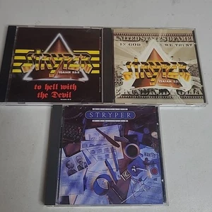 STRYPER 3 CD LOT To Hell with Devil In God We Trust Against The Law VTG Original - Imagen 1 de 14