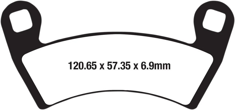 Pastillas de freno delanteras de larga duración Polaris RZR modelos RZR-4 XP 900 2012-2013 EBC FA656R Foto 1 de 1