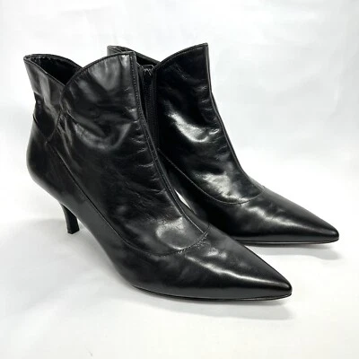 Bandolino Mujer Imitación Cuero Botín Tacón Medio Cremallera Lateral Zapato Talla 8.5 M VER Foto 1 de 4