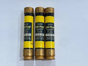 BUSS LOW-PEAK FUSE LPS-RK-45SP DUAL-ELEMENT TIME DELAY 45A LOT OF 3 - Picture 1 of 1