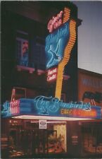 1958 The Bluebird Restaurant Logan Utah Neo Sign Night UNP Postcard B4103.D1