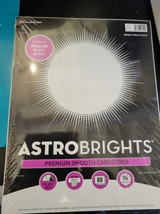 NEW Astrobrights Neenah White 8.5" x 11" 65lb White 80 Sheets Item #99319 - Picture 1 of 2
