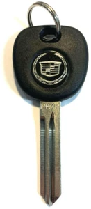 2004-2006 CADILLAC SRX REPLACEMENT UNCUT TRANSPONDER CHIP KEY BLANK W/CADY LOGO - Picture 1 of 2