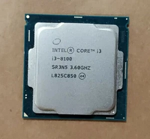 Intel Core i3-8100 SR3N5 CPU Processor 3.6GHz Quad-Core LGA1151 Socket 6MB - Picture 1 of 2